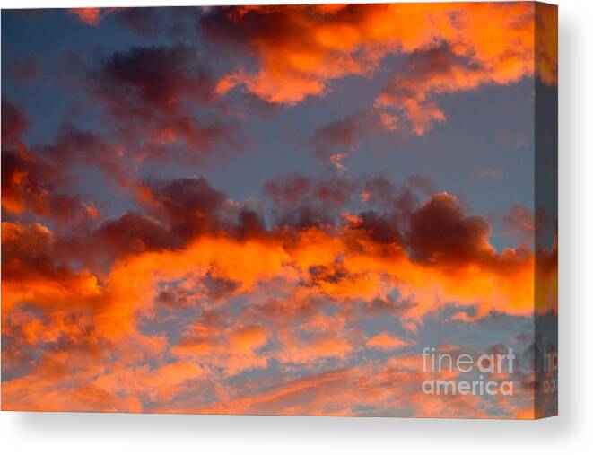 Sunset Canvas Print featuring the photograph Australian Sunset by Louise Heusinkveld