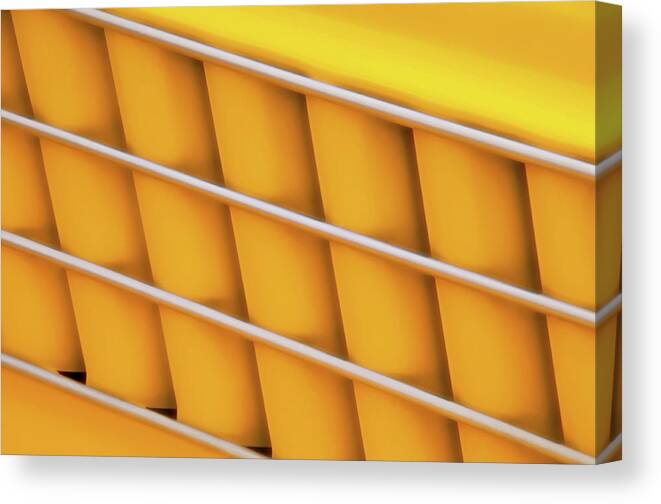 Car Canvas Print featuring the photograph Autos As Art - Yellow Vehicle Graphic by Mitch Spence
