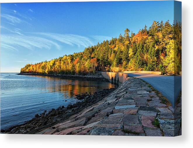 Main Canvas Print featuring the photograph Autumn at Otter Cove by Dennis Kowalewski