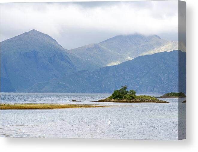 Scotland Canvas Print featuring the photograph Autumn in Isle of Skye, UK by Dubi Roman