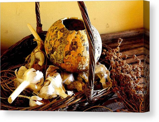 Still Life Canvas Print featuring the photograph Autumn Still Life by Nelson Strong
