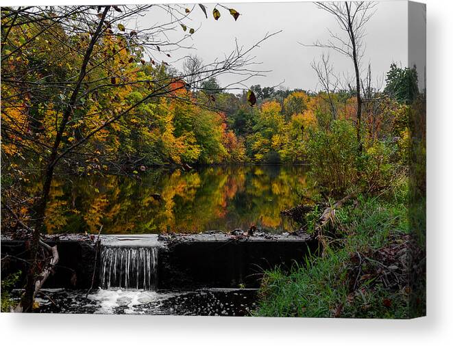 Fall Canvas Print featuring the photograph Autumn Wappingers Creek by Art Atkins