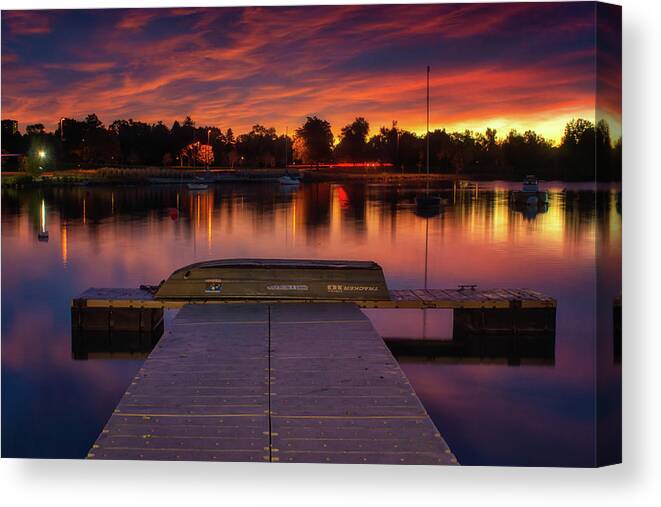 Front Range Canvas Print featuring the photograph Awaiting by John De Bord