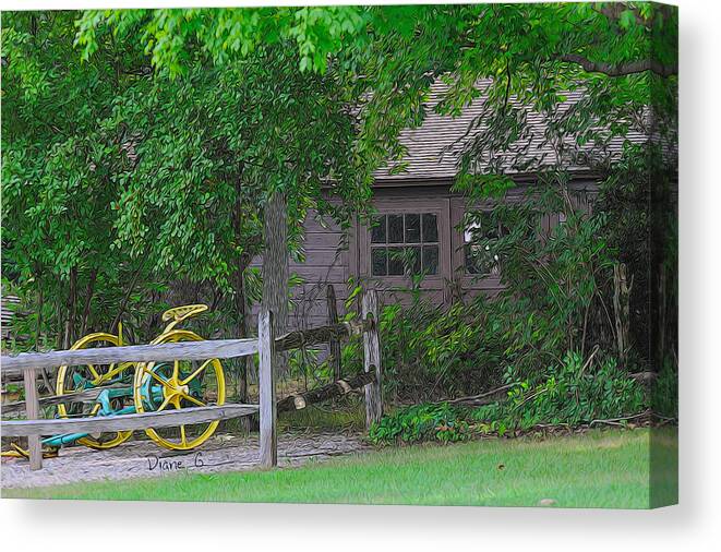 Barns Canvas Print featuring the photograph Back in the day by Diane Giurco