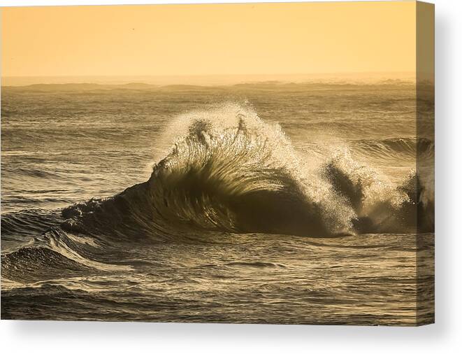 Ocean Canvas Print featuring the photograph Backwash 7 by Zach Brown