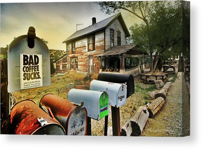 Bad Coffee Canvas Print featuring the photograph Bad Coffee by Micah Offman