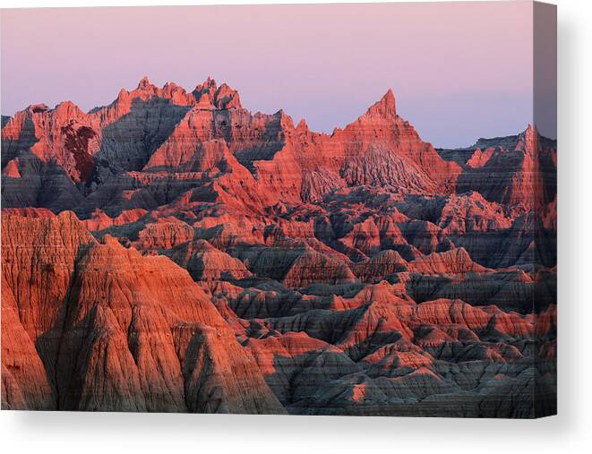Bad Canvas Print featuring the photograph Badlands Dreaming by Nicholas Blackwell
