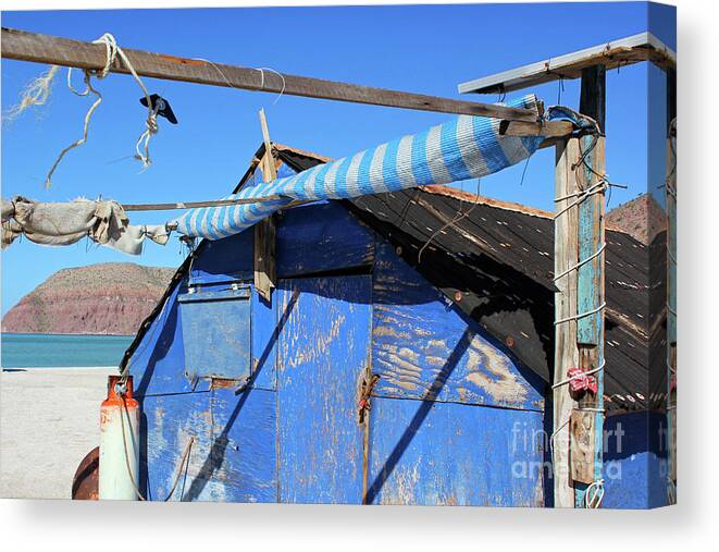 Island Canvas Print featuring the photograph Baja Shack by Becqi Sherman