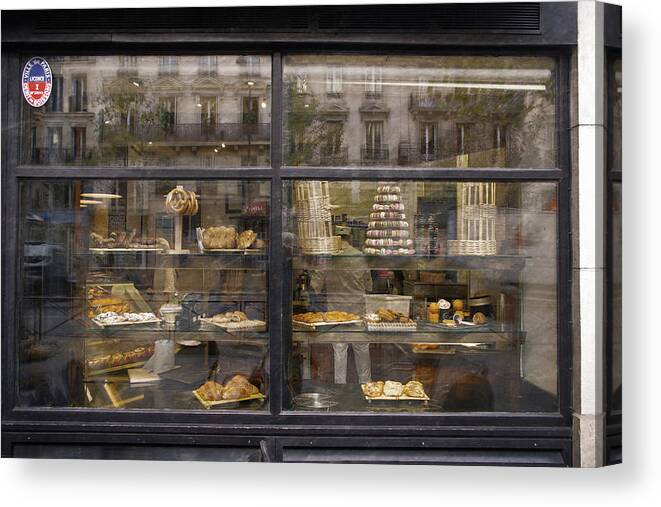 Bakery Canvas Print featuring the photograph Bakery Reflections by Tom Reynen