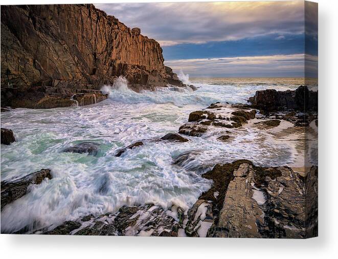 Bald Head Cliff Canvas Print featuring the photograph Bald Head Cliff by Rick Berk