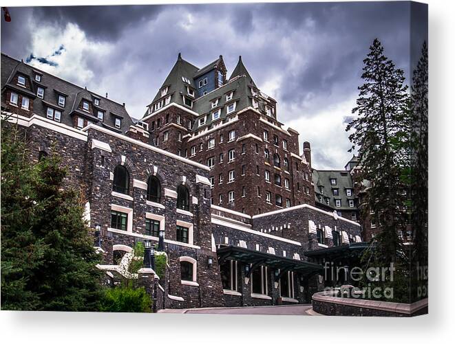 Banff Canvas Print featuring the photograph Banff Springs Hotel by Blake Webster