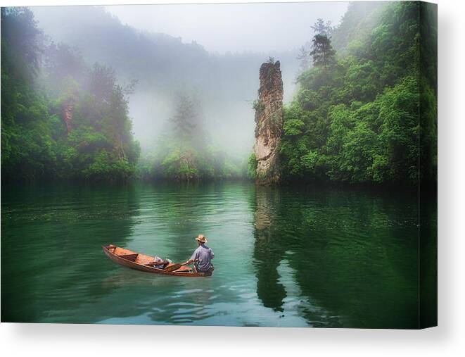 Baofeng Canvas Print featuring the photograph Baofeng by Wade Aiken