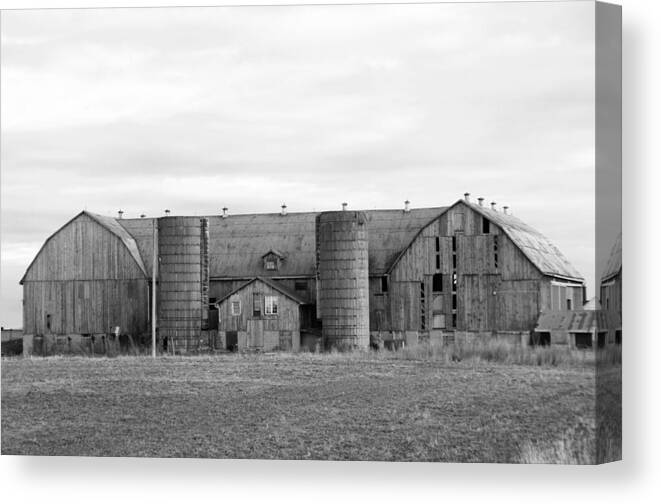 Barn Canvas Print featuring the photograph Barn Storm Gone Now by Greg Hayhoe