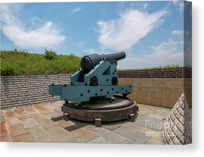 Fort Moultrie Canvas Print featuring the photograph Battle Tested by Dale Powell
