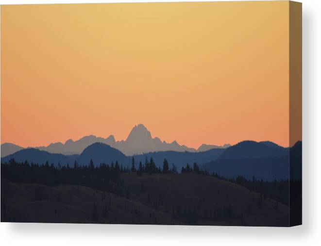 British Columbia Canvas Print featuring the photograph B C Dawn by Ed Hall