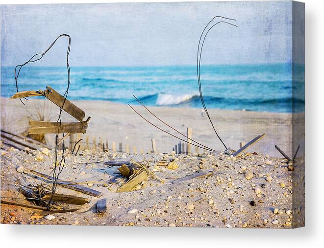 Beach Canvas Print featuring the photograph Beach Art by Cathy Kovarik