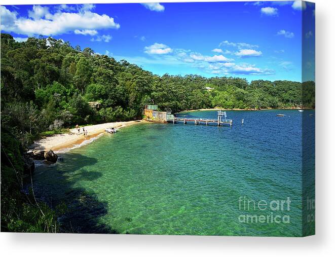 Photography Canvas Print featuring the photograph Beach at the Zoo by Kaye Menner