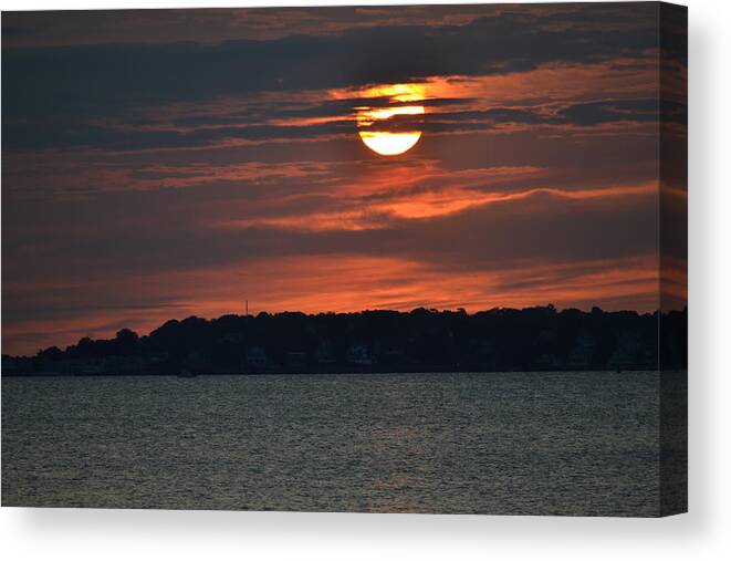 Sunrise Canvas Print featuring the photograph Beach Sunrise by Kerry Conway