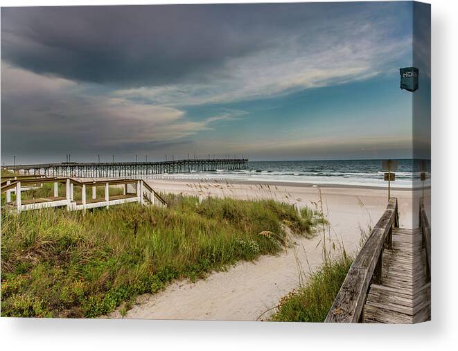 Topsail Beach Canvas Print featuring the photograph Before The Storm by Cynthia Wolfe