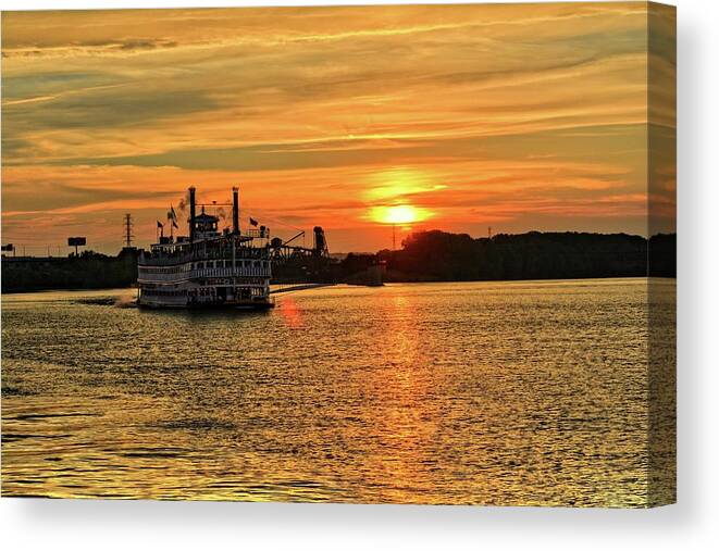 Belle Of Louisville Canvas Print featuring the photograph Belle of Louisville by FineArtRoyal Joshua Mimbs