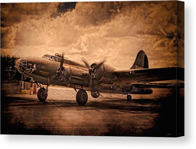 Memphis Belle Canvas Print featuring the digital art Belle Of The Ball by Peter Chilelli
