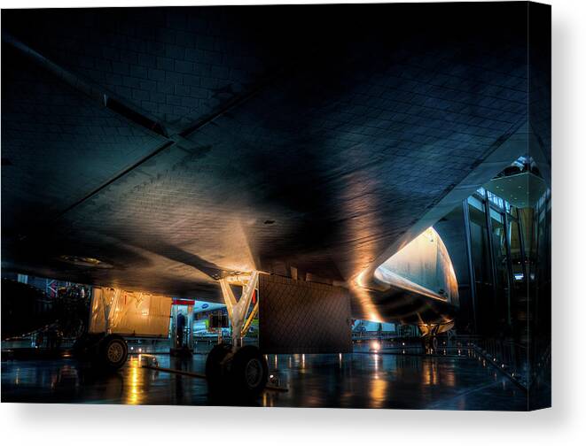 Space Canvas Print featuring the photograph Belly of the Shuttle by Daryl Clark
