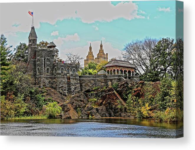 Belvedere Castle Canvas Print featuring the photograph Belvedere Castle by Doolittle Photography and Art