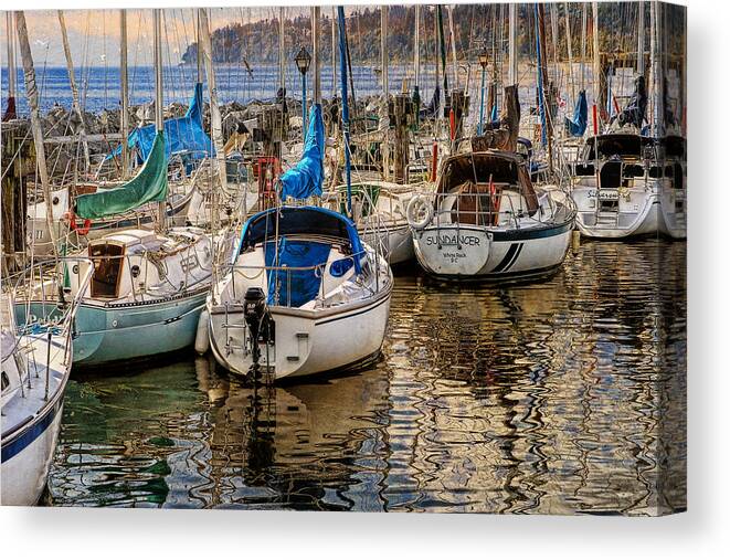 Boat Canvas Print featuring the photograph Berthed by Ed Hall