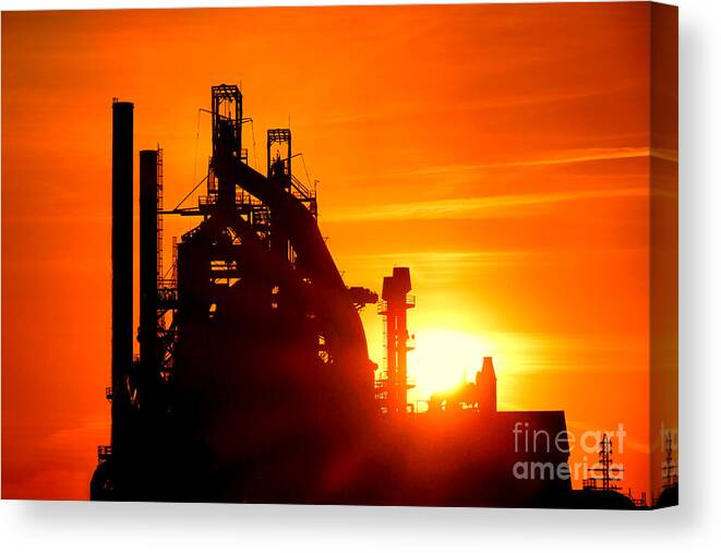 Bethlehem Canvas Print featuring the photograph Bethlehem Sunset by Olivier Le Queinec