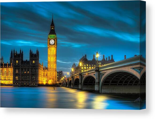 Big Ben Canvas Print featuring the photograph Big Ben by Jackie Russo