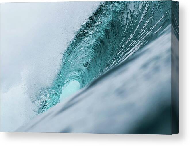 Waves Canvas Print featuring the photograph Big Blue by Sebastian Musial