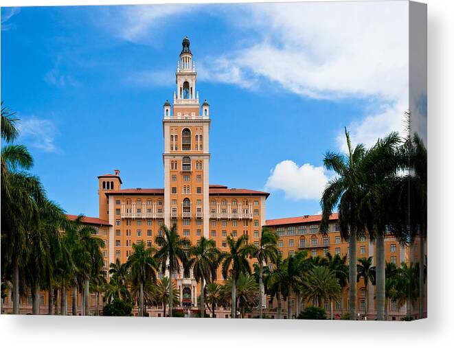 Biltmore Canvas Print featuring the photograph Biltmore Hotel by Ed Gleichman
