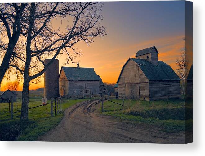 Rustic Canvas Print featuring the photograph Birch Barn 2 by Bonfire Photography