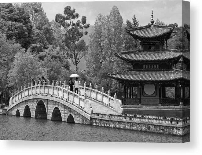 Asia Canvas Print featuring the photograph Black Dragon Park by Michele Burgess