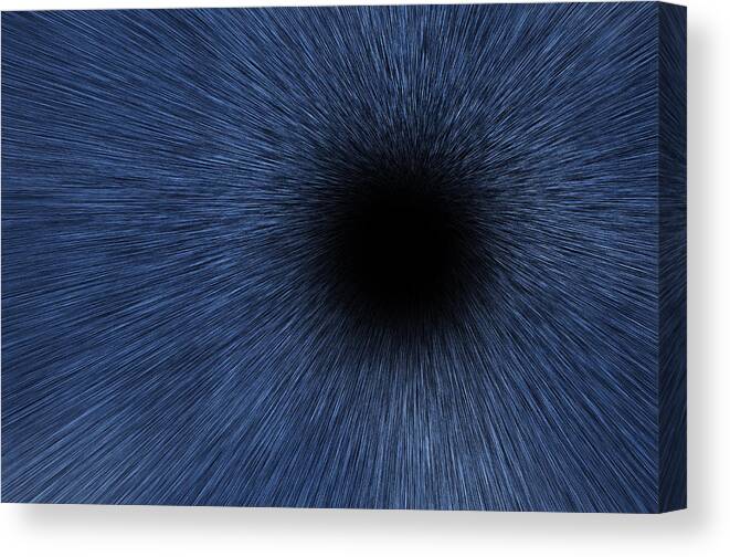 Stars Canvas Print featuring the digital art Black Hole by Pelo Blanco Photo
