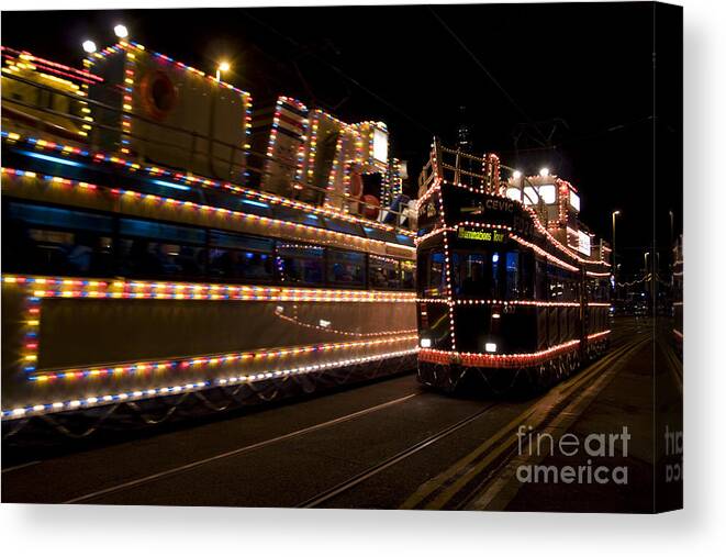 Blackpool Illuminations Canvas Print featuring the photograph Blackpool illuminations by Ang El