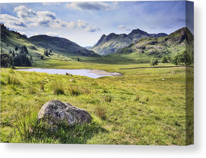 Altitude Canvas Print featuring the photograph Blea Tarn by Chris Smith