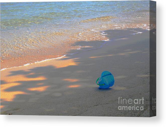 Sea Canvas Print featuring the photograph Blue Bucket by Jeanette French