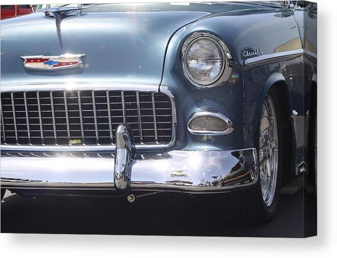 Blue Canvas Print featuring the photograph Blue Chevrolet by Jeff Floyd CA