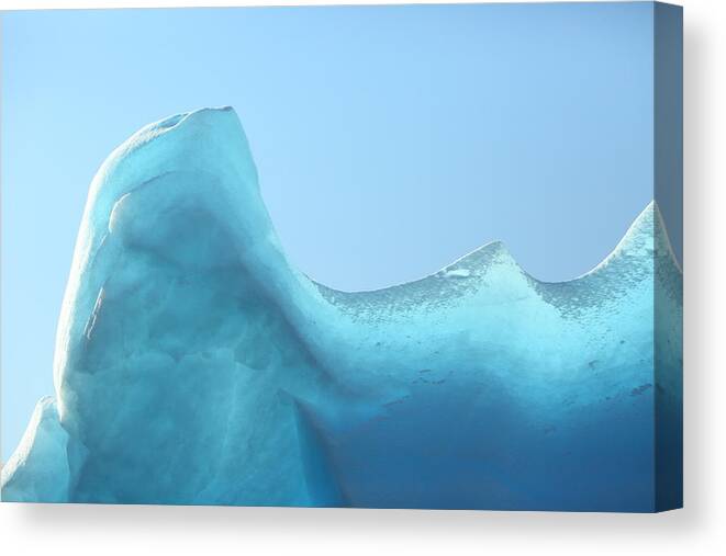 Ice Canvas Print featuring the photograph Blue Ice by Bruce J Robinson