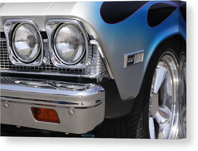 Classic Canvas Print featuring the photograph Blue on Black custom by Jeff Floyd CA