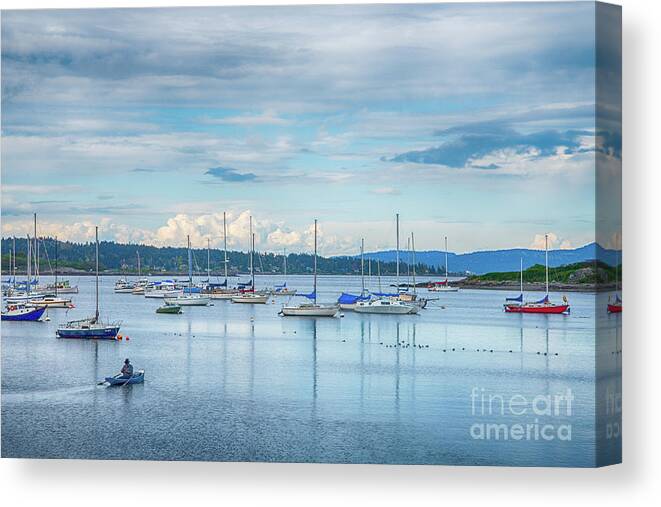Boat Canvas Print featuring the photograph Blue by Paul Quinn