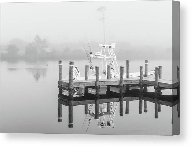Canon 5dsr Canvas Print featuring the photograph Boat in the sounds Alabama by John McGraw