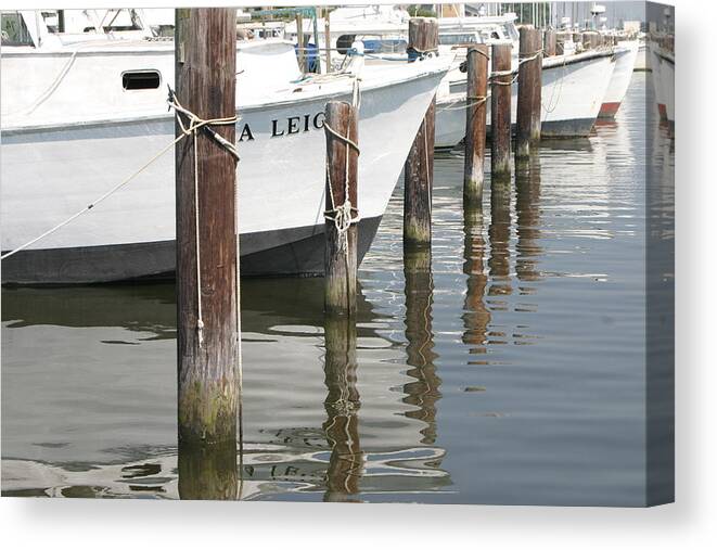 Boats Canvas Print featuring the photograph Boats by Jeff Floyd CA