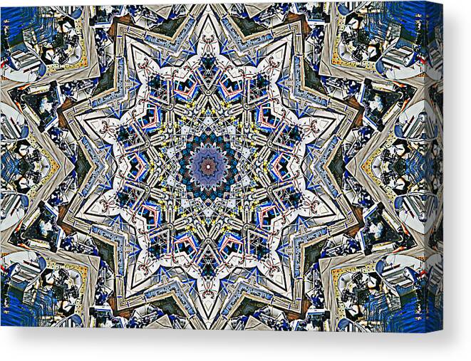 Kaleidoscope Canvas Print featuring the photograph Boats Kaleidoscope by Bill Barber