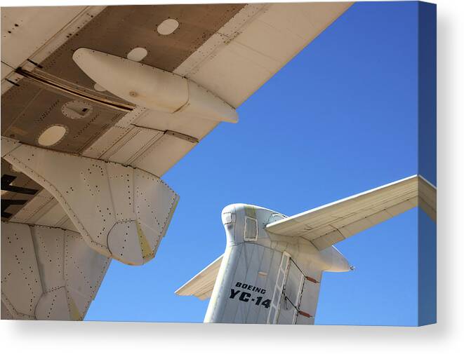 Plane Canvas Print featuring the photograph Boeing YC-14 #67 by Raymond Magnani
