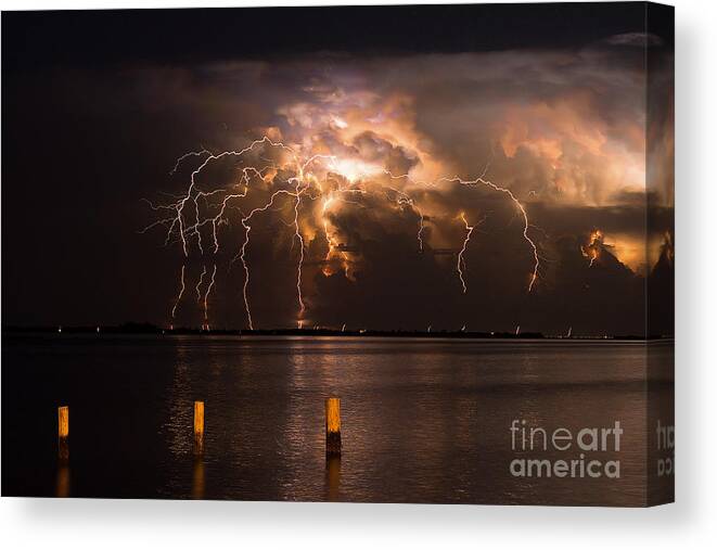 Lighting Canvas Print featuring the photograph Boiling Energy by Quinn Sedam