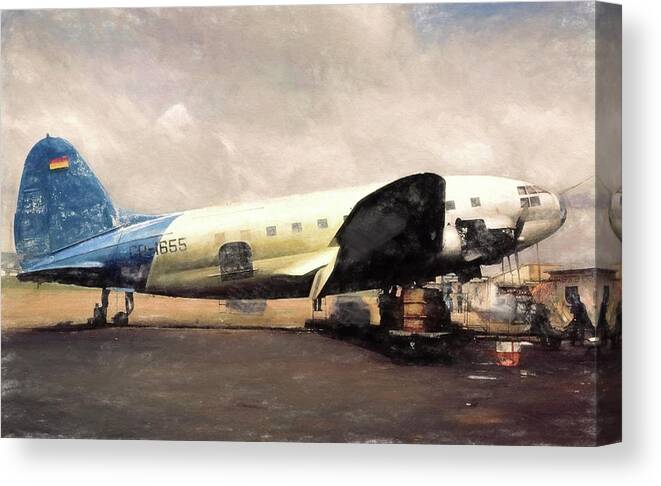 Digital Paint Canvas Print featuring the digital art Bolivian Air by Michael Cleere