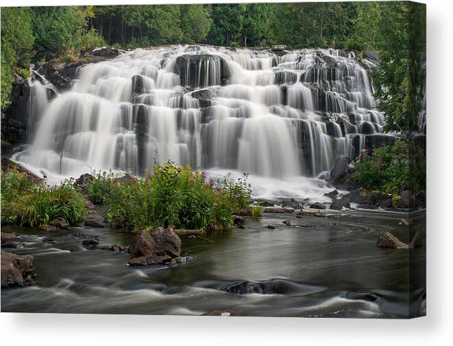 Bond Falls Canvas Print featuring the photograph Bond Falls by Gary McCormick