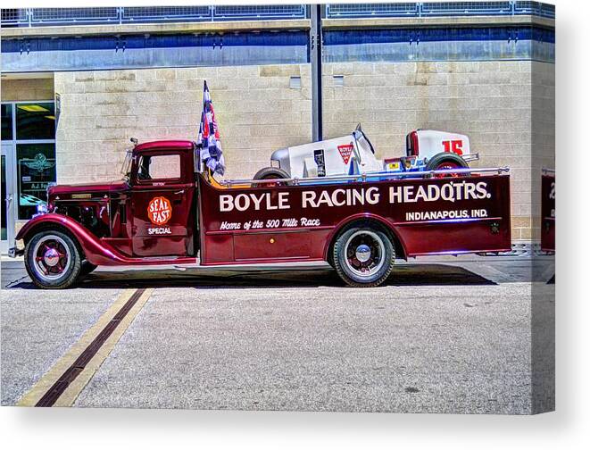 Josh Williams Photography Canvas Print featuring the photograph Boyle Racing Headqtrs. by Josh Williams